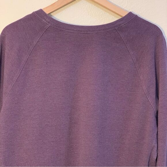 DULUTH Purple Long Sleeve Ribbed Sweatshirt Women’s 2XL Crew Thick Warm Thermal - Picture 6 of 9
